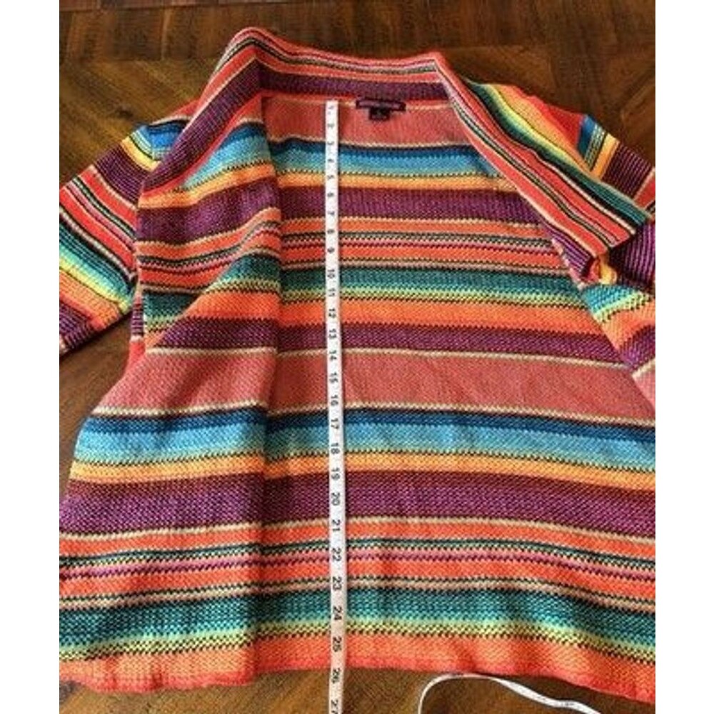 Rock & Roll Cowgirl Womens L Serape Cardigan Sweater Southwestern Western Boho - Picture 7 of 8